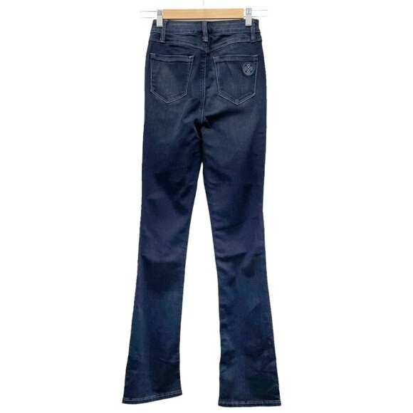 Laurie Felt Silky Patch Pocket Baby Bell High Waist Dark Wash Jeans Size XXS | 2 - Picture 3 of 14
